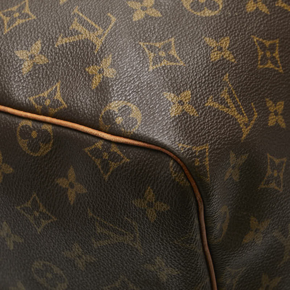 Louis Vuitton Boston Travel Bag Monogram Brown Leather Keepall - Picture 5 of 8